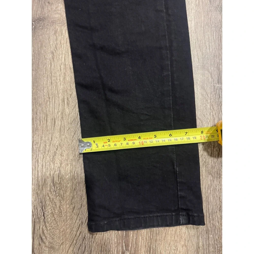 Levis 505 Regular Fit Black Jeans Mens W32 L30 Straight Leg Denim 00505-1469